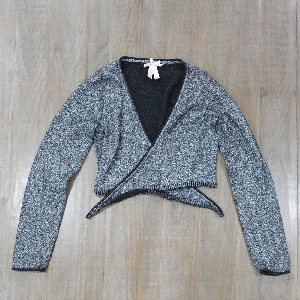 Derek Heart Women's Elegant Silver Sparkles Knit Top #I0229